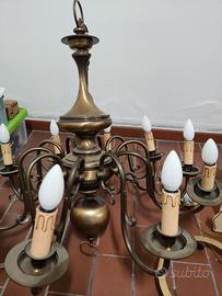 Grande lampadario antico