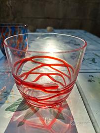 Bicchieri cristallo moretti murano
