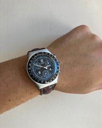 Orologio Swatch Chrono Vintage Nero Argento
