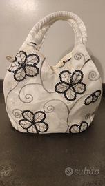 Borsa bianca con strass