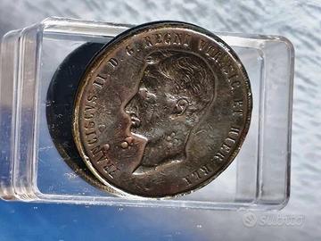 10 Tornesi 1859 - Rara Zecca Roma (Francesco II)