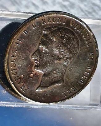 10 Tornesi 1859 - Rara Zecca Roma (Francesco II)