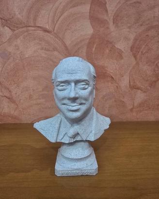 Busto di Silvio Berlusconi in 3D – PLA Marble

