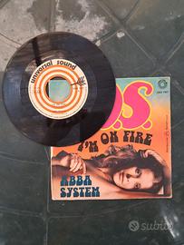 Abba System S.O.S./I'm on Fire 45 raro Durium