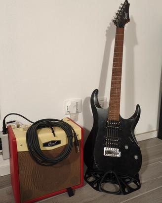Chitarra + Amplificatore Cort e Pedale Synister