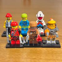6 Minifigure Lego di varie Serie (in blocco)