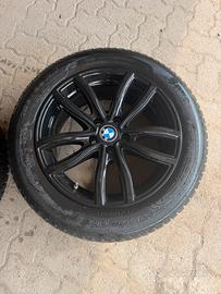 4 Cerchi in lega 17” BMW+Gomme invernali+sensori
