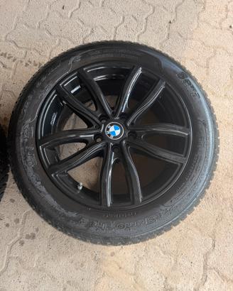 4 Cerchi in lega 17” BMW+Gomme invernali+sensori