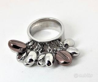 Anello in acciaio Zoppini (chicchi di caffè)