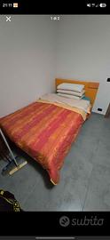 Letto 1 piazza e mezza + doghe legno + materasso
