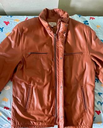 Giubbotto bomber di pelle Torras vintage taglia 52