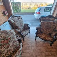 SALOTTO TRE PEZZI LUIGI QUINDICESIMO XIX SECOLO