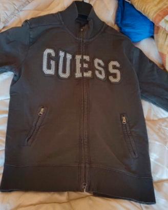 Felpa Guess uomo con zip, Tg M
