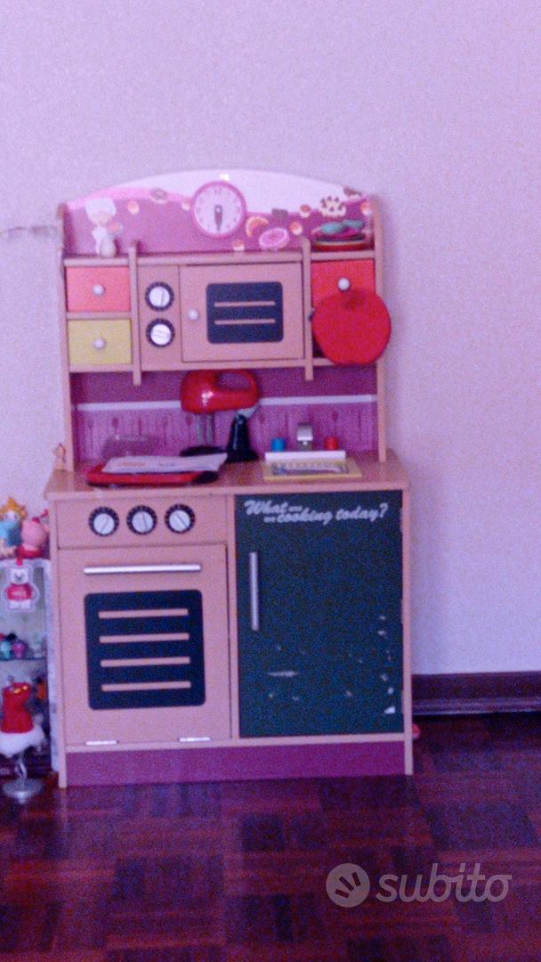 cucina bambina legno.con tanti accessori - Tutto per i bambini In vendita a  Torino