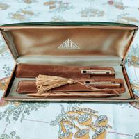 Cofanetto 3 penne placcate oro LALEX