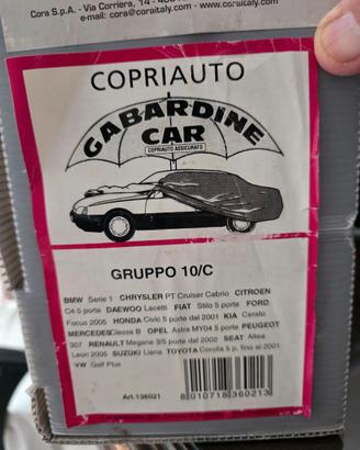 Telo copriauto cappotta auto