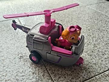 Paw Patrol Skye con veicolo elicottero