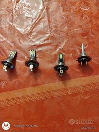 4 lampadine a led H7 per fari auto 