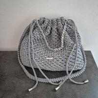 Borsa uncinetto simil bottega veneta