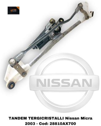 Tergicristalli anteriori + posteriori validi per Nissan Micra | K12