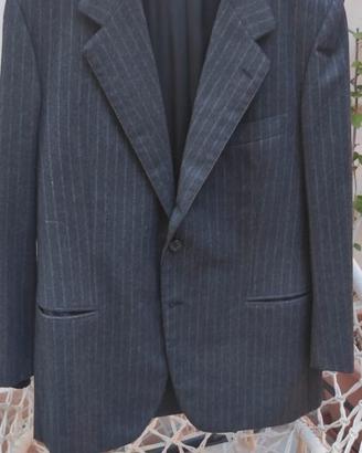 Completo uomo gessato con gilet-TG.48 sartoria