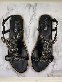 Sandali gioiello neri n 39