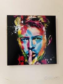 Quadro David Bowie in legno