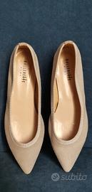 ballerette  in pelle n37 color ghiaccio