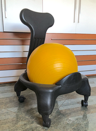 sedia yoga con palla