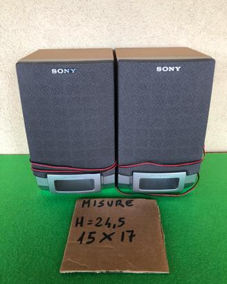 2  casse altoparlanti Sony