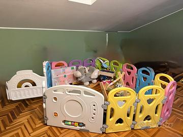 Cancelletto recinto box plastica per bambini