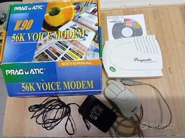 Modem e mouse vintage