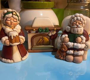 Thun babbo e mamma Natale con caminetto