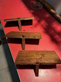 Mensoline in legno antico 