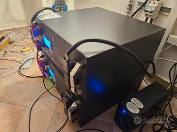 2x batterie LiFePO4 fotovoltaico 51.2V 16S 12.3kWh