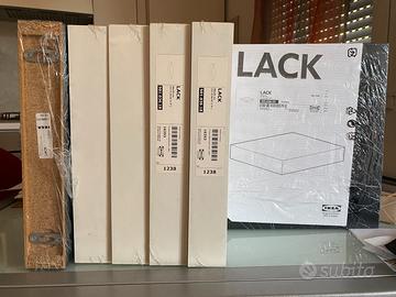 6 mensole quadrate Ikea linea Lack