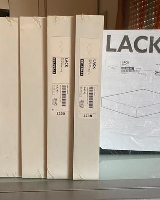 6 mensole quadrate Ikea linea Lack