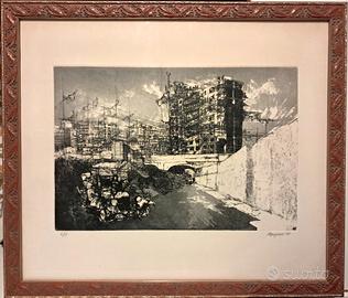 Renzo Vespignani '58 : Periferia con relitto.