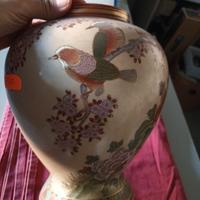 vaso cinese dipinto a mano satsuma