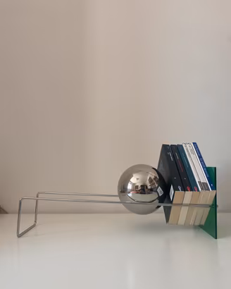 Ferma Libri decorativo Stile Space Age Design Verd
