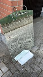 SPECCHIO BAGNO SEMPLICE CON LUCE DA 80 CM X 95 CM