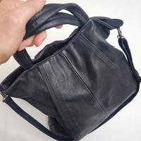 ENTRA' BORSA NERA VERA PELLE