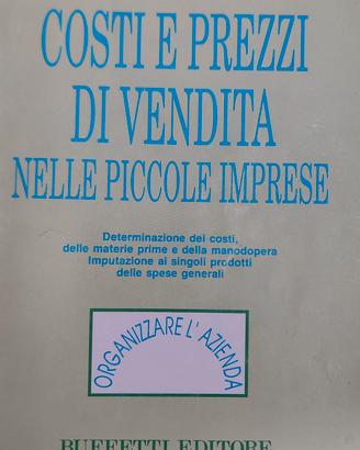 Libro Costi e prezzi di venditaa