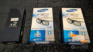 Stock 4 Paia Occhiali 3D Attivi RF (2 Samsung Nuov