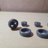 ruote scala 1/18 ritmo abarth per  da verniciare