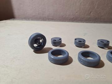 ruote scala 1/18 ritmo abarth per  da verniciare