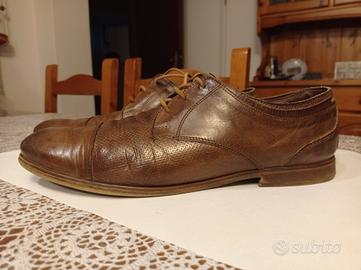 Scarpe Casual Stringate Canguro Vera Pelle 43