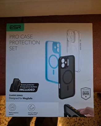 kit cover e vetro i phone 16 pro max 