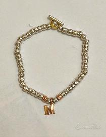 Braccialetto Dodo con M in oro