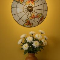 Plafoniera in madreperla molto bella.